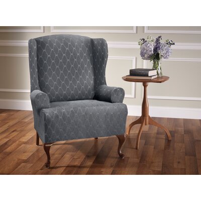 Wing Chair Slipcovers You Ll Love In 2019 Wayfair   T Cushion Wingback Slipcover 